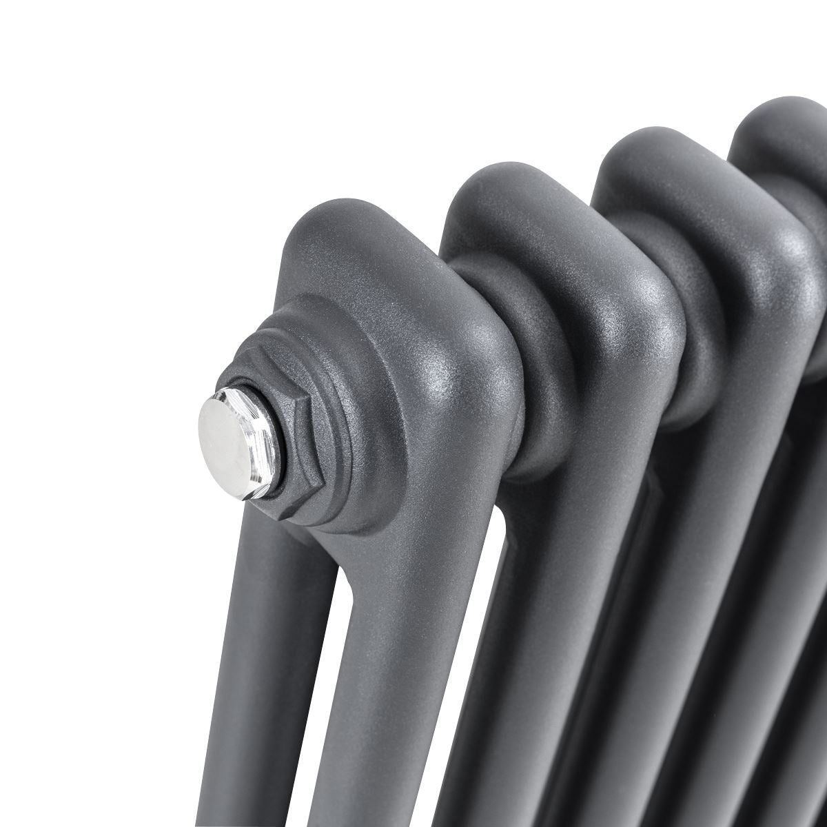 Baridi Horizontal Traditional 2 Column Radiator 600 x 607mm � Anthracite DH357