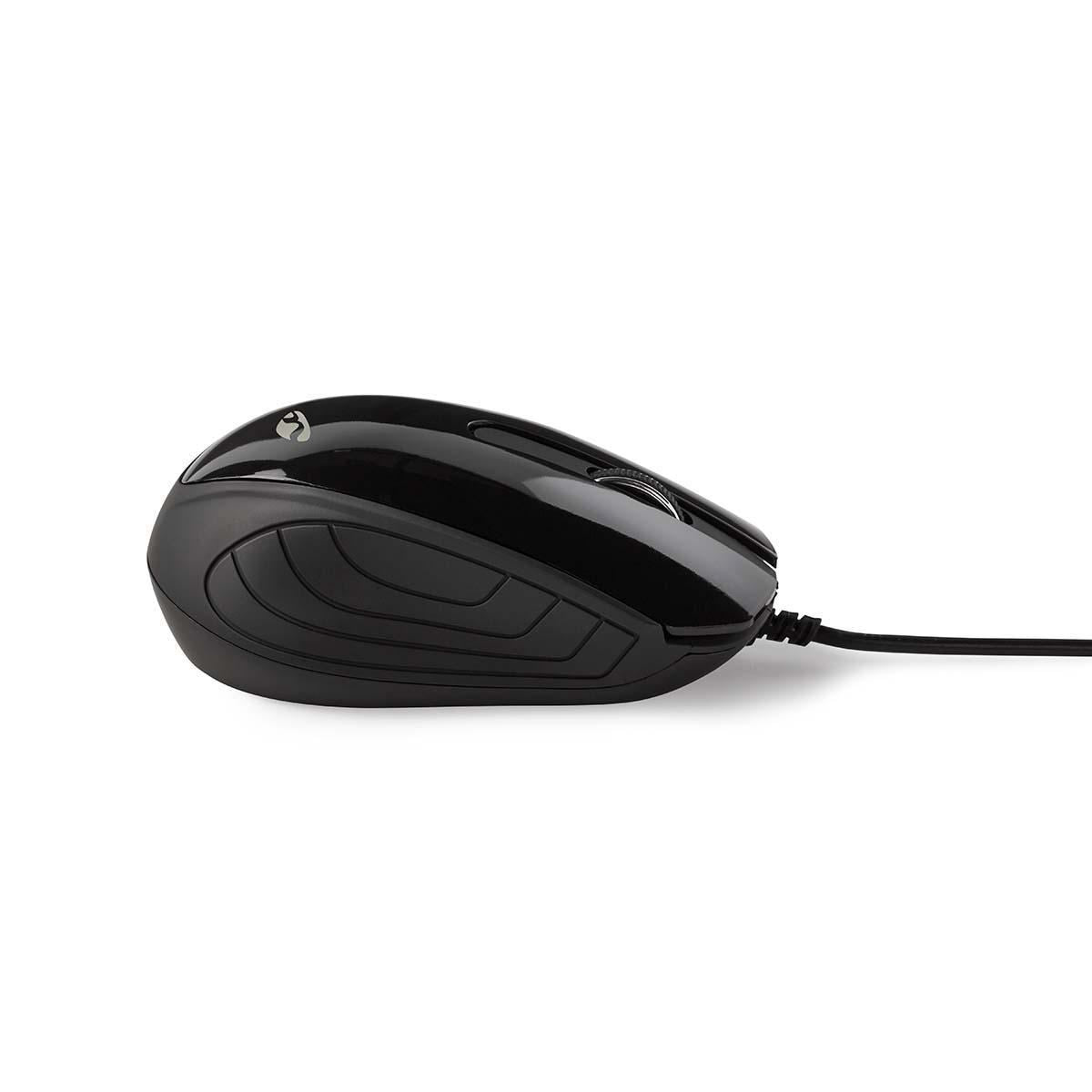 Nedis Wired Desktop Mouse 1000 dpi 3-Button Black MSWD300BK