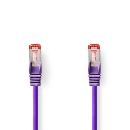 Nedis CAT6 Cable RJ45 Male RJ45 Male S/FTP 2m Round LSZH Violet Label