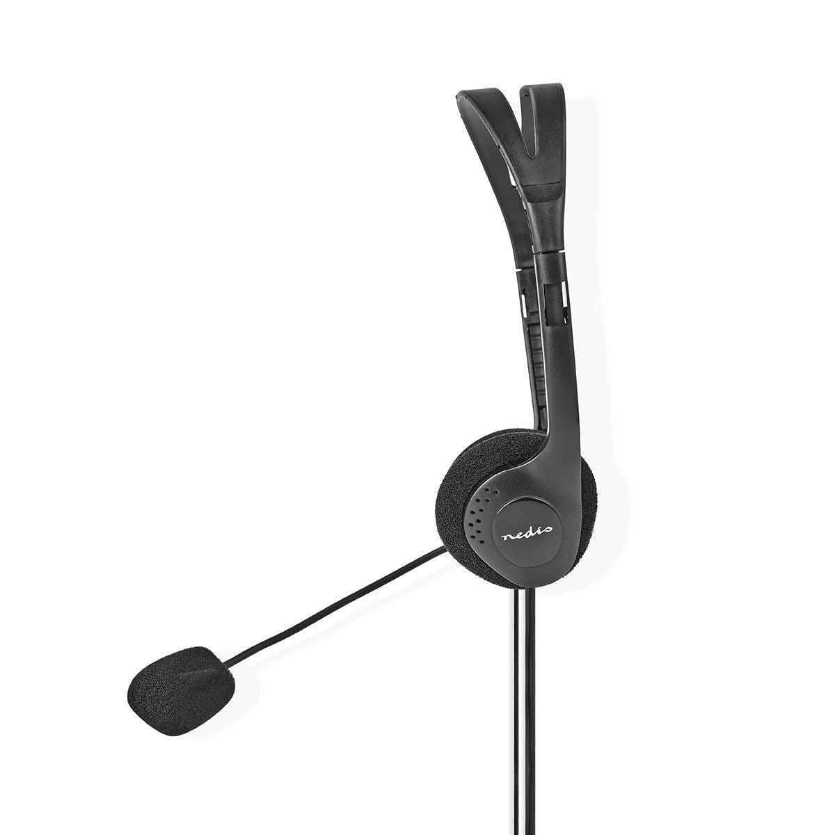 Nedis PC Headset On-Ear 2x 3.5mm Connectors 2m Black CHST100BK