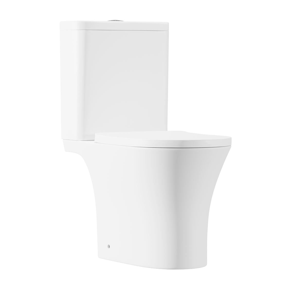 Baridi Close-Coupled Toilet Soft Close Seat, Dual Flush Cistern & Rimless Flush