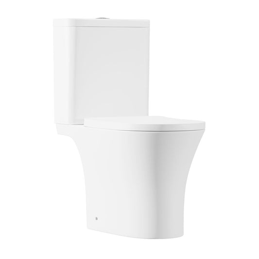 Baridi Close-Coupled Toilet Soft Close Seat, Dual Flush Cistern & Rimless Flush