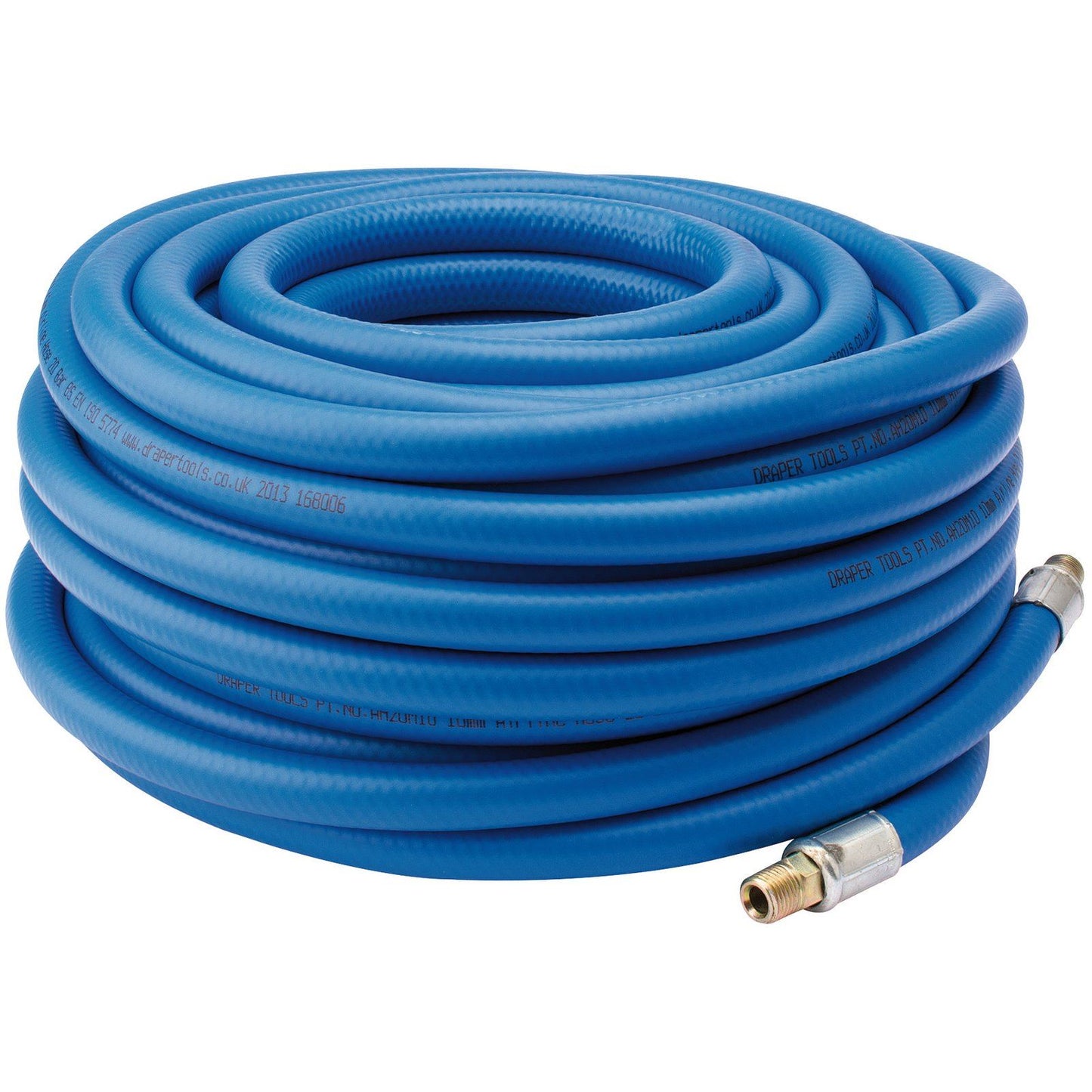 Draper 20M Air Line Hose (3/8"/10mm Bore) with 1/4" BSP Fittings - 38338