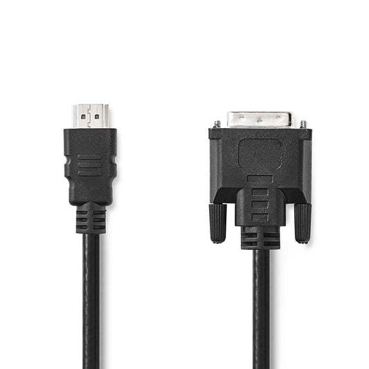 HDMI Cable HDMI Connector DVI-D 24+1-Pin Male 1080p Nickel Plated 2m Straight