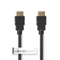 Nedis High Speed HDMI Cable with Ethernet to HDMI Connector 1m (Black) - CVGT34001BK10