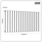 Baridi Horizontal Radiator Contemporary Double Flat Panel Design 600 x 1190mm