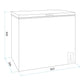 Sealey Baridi Freestanding Chest Freezer, 199L Capacity, Garages and Outbuilding Safe, -12 to -24�C Adjustable Thermostat with Refrigeration Mode, White DH111