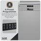 Baridi Freestanding Dishwasher 60cm Wide 13 Place Settings - Silver DH280