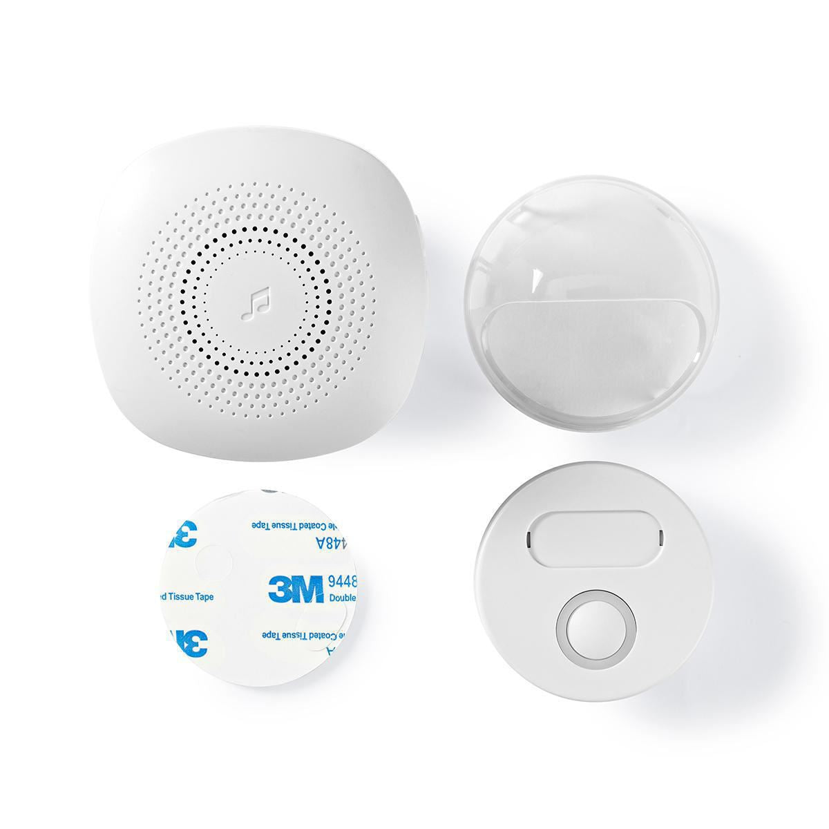 Nedis EU Wireless Doorbell Set Mains Powered 80dB Signal range 300m IP44 - DOORB222CWT