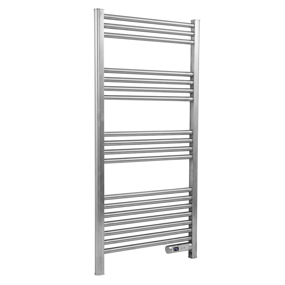 Baridi Electric Heated Towel Rail 1085 x 535mm with LED Display � Silver DH372