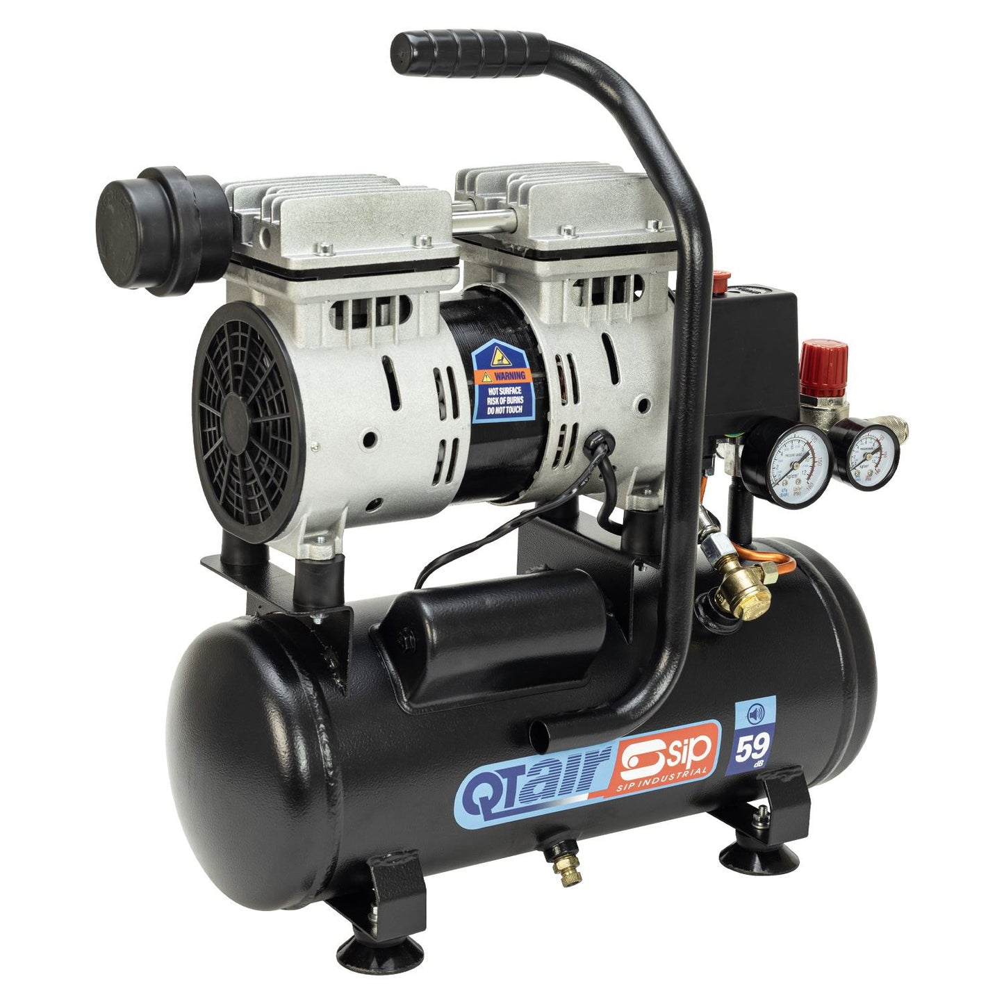 SIP Industrial QT 6ltr Low Noise Direct Drive Compressor