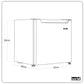 Baridi Tabletop Fridge with Ice Box, 46L Capacity DH256
