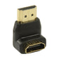Glaxio® HDMI Adapter HDMI Connector 90° Angled to HDMI Input (Black)