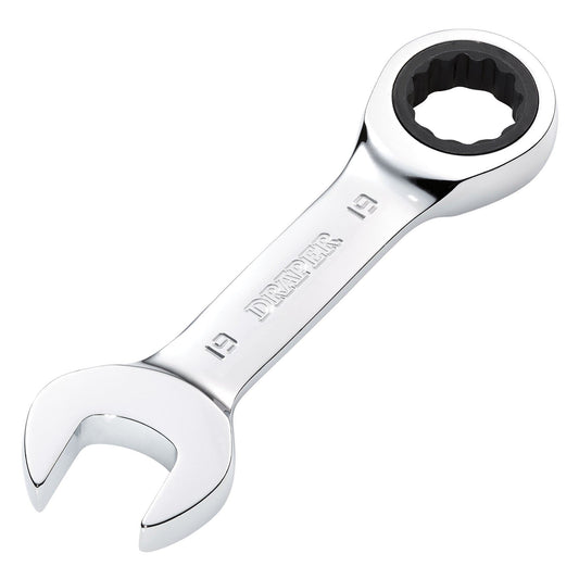 Draper 19mm Stubby Ratcheting Spanner 8230MMS - 27930