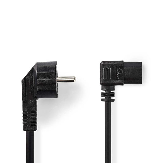 Nedis EU Power Cable Plug with earth contact male IEC-320-C13 Angled Angled 10m