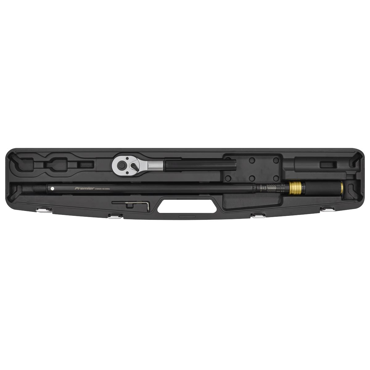 Sealey Black Torque Wrench Micrometer 3/4"Sq Drive Calibrated 160-800Nm STW907B
