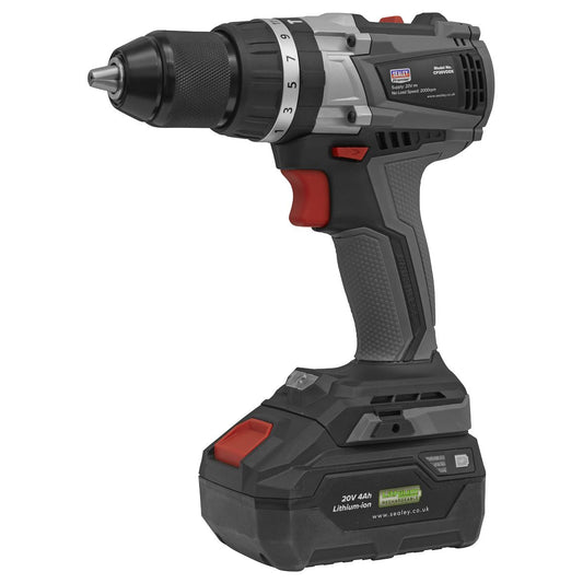 Sealey Brushless Hammer Drill/Driver 13mm 20V - Body Only CP20VDDX
