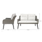 Sealey Dellonda Buxton Rattan Wicker Outdoor Lounge 2-Seater Sofa with Cushion, Grey DG80
