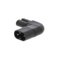 Valueline Power Plug Female to Male Polyvinylchloride (PVC) Black VLEP11913B