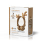 Nedis Wired Headphones 1.2m On-Ear Detachable Magnetic Ears Rudy Reindeer Brown - HPWD4000BN