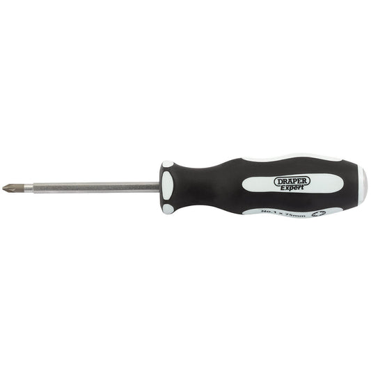 Draper 35227 Expert 'Pound Thru' Pz Type No:1 x 75mm Soft Grip Screwdrivers