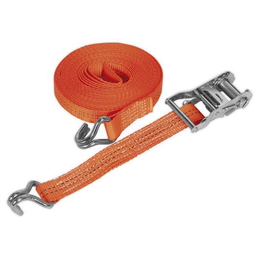 Sealey Ratchet Tie Down 35mm x 8m Poly Web 2000kg Load Test TD2008J
