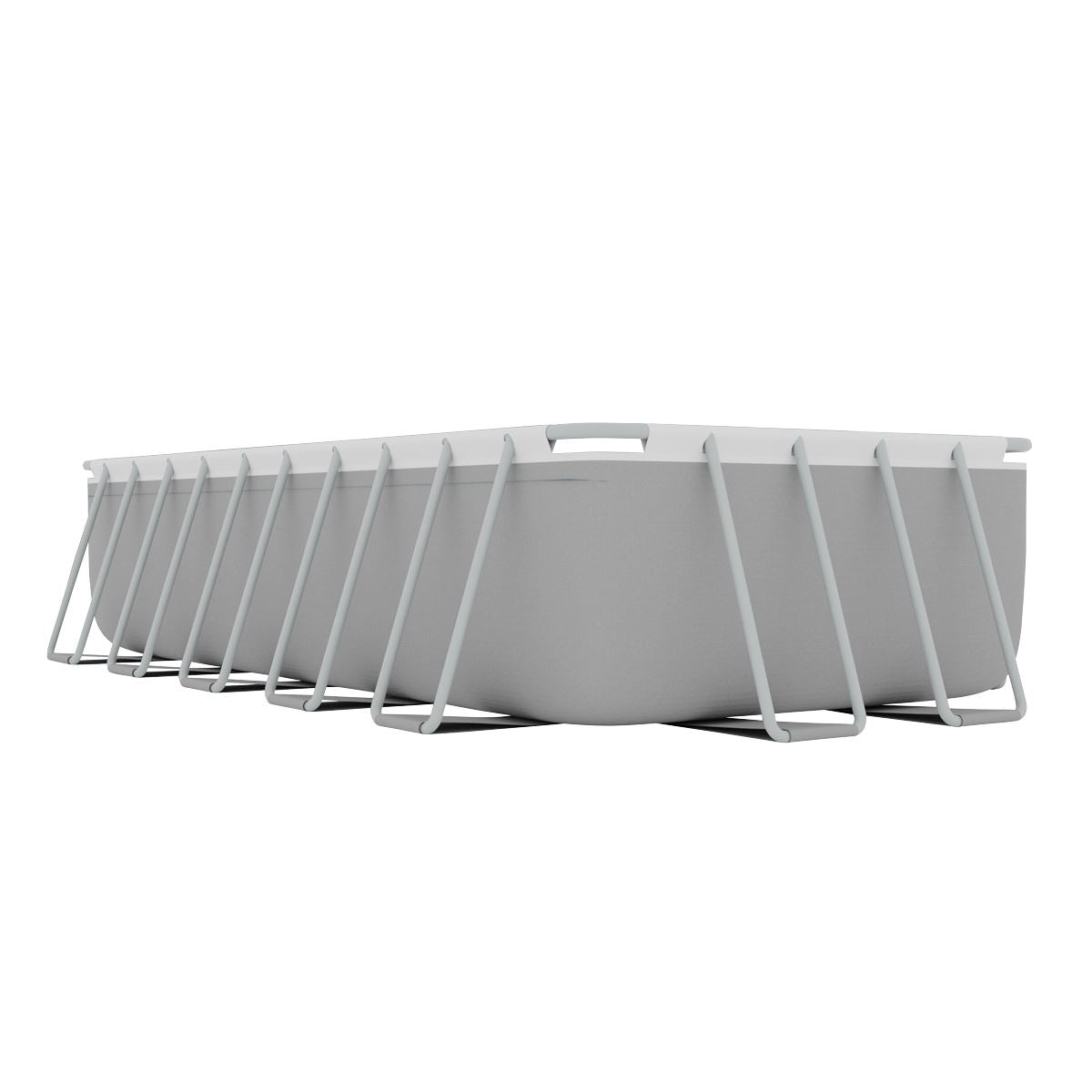 Dellonda 21ft Deluxe Rectangular Swimming Pool, Step Ladder Pool & Ground Covers