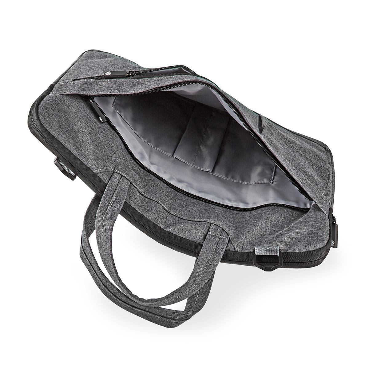 Nedis Notebook Bag Shoulder Strap 8 Storage Pockets 15" to 16" Black - NBBG15150BK
