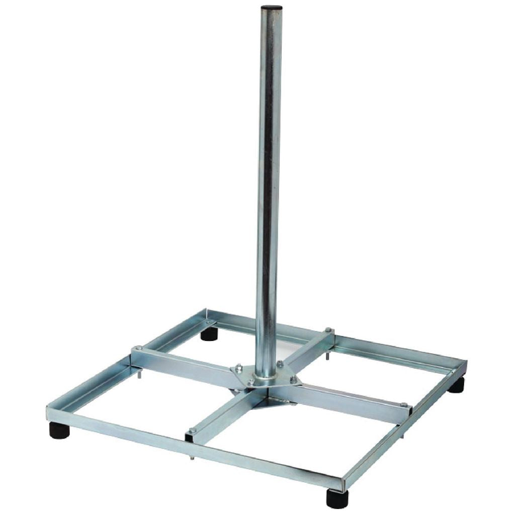 Konig Galvanised steel balcony stand bigfoot 4 x 30 x 30cm - SDBS110ME