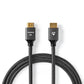 Ultra High Speed HDMI Cable HDMI Connector to HDMI Connector Braided Cable 1m - CVTB35000GY10