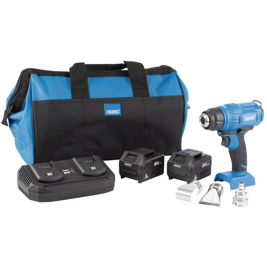 Draper Storm Force Heat Gun Kit 20V 2X3Ah PTKD20K10 - 99738