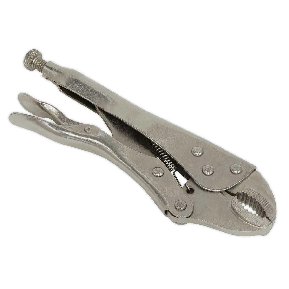 Sealey Locking Pliers 175mm Curved Jaw S0486