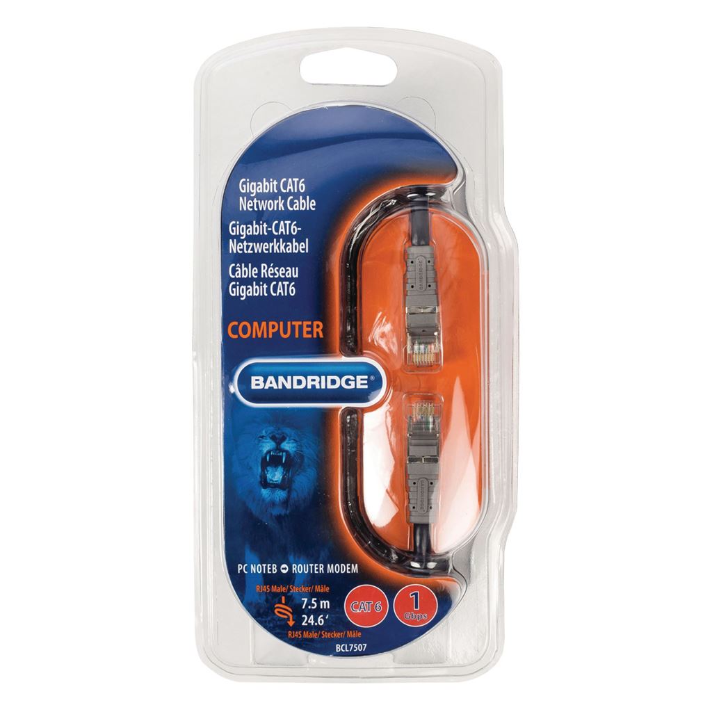 Bandridge Multimedia CAT6 Network Cable 7.5m