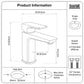 Baridi Basin Mixer Tap with Clicker Waste - Chrome DH392