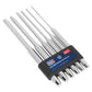 Sealey Parallel Pin Punch Set 6pc 200mm AK9128L