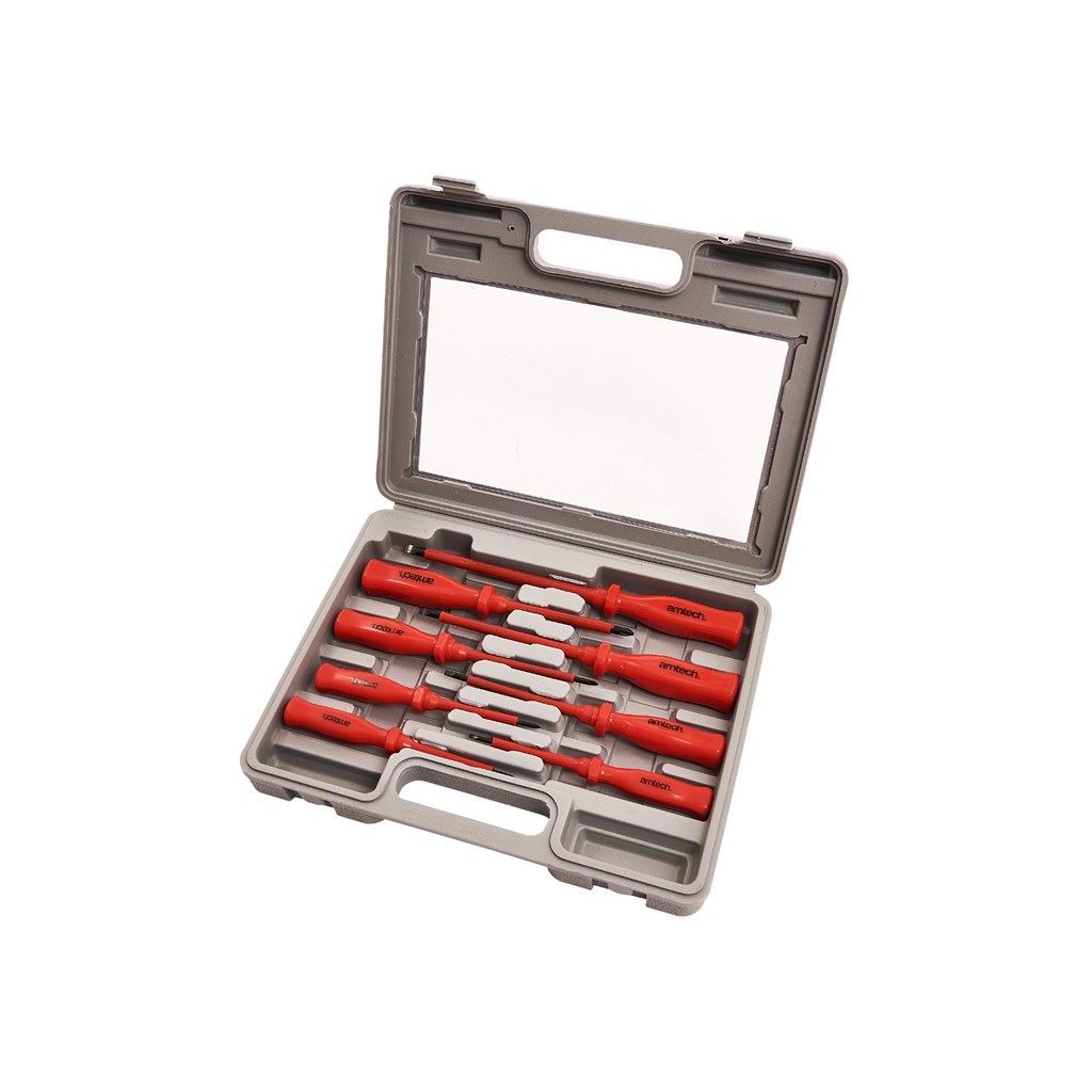 8 Piece Screwdriver Set Slotted Phillips Ph00 Ph0 Ph1 Ph2 Engineers Mechanics - L0860