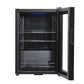 Baridi 60L Beer & Drinks Fridge with LED Light, Black and Glass Door DH62