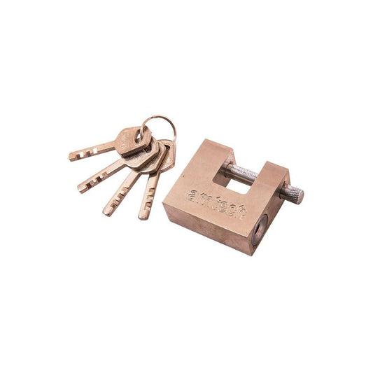 50mm Heavy Duty Rectangular Shutter Padlock High Security Rotating Shackle Lock - T1675