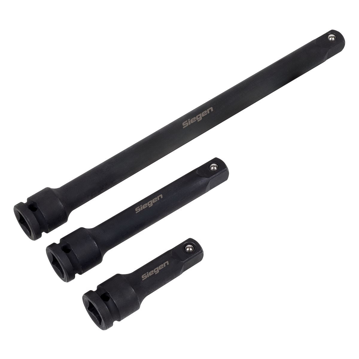 Sealey Siegen Impact Extension Bar Set 1/2"Sq Drive 3pc S01322
