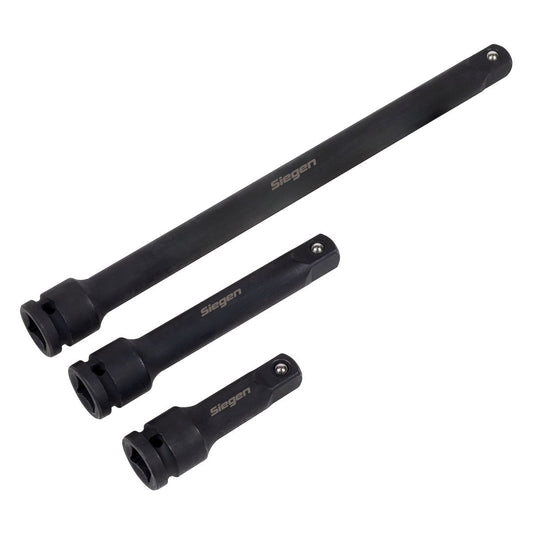 Sealey Siegen Impact Extension Bar Set 1/2"Sq Drive 3pc S01322