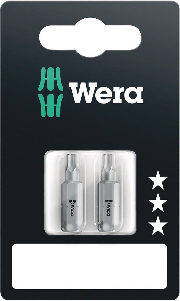 Wera 867/1 Z Bo Sb Extra Tough Security Bit TX 40 X 25mm 2Pc 073067