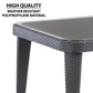 Sealey Dellonda Outdoor Dining Table Weather Resistant Body Glass Table 90x150cm DG209