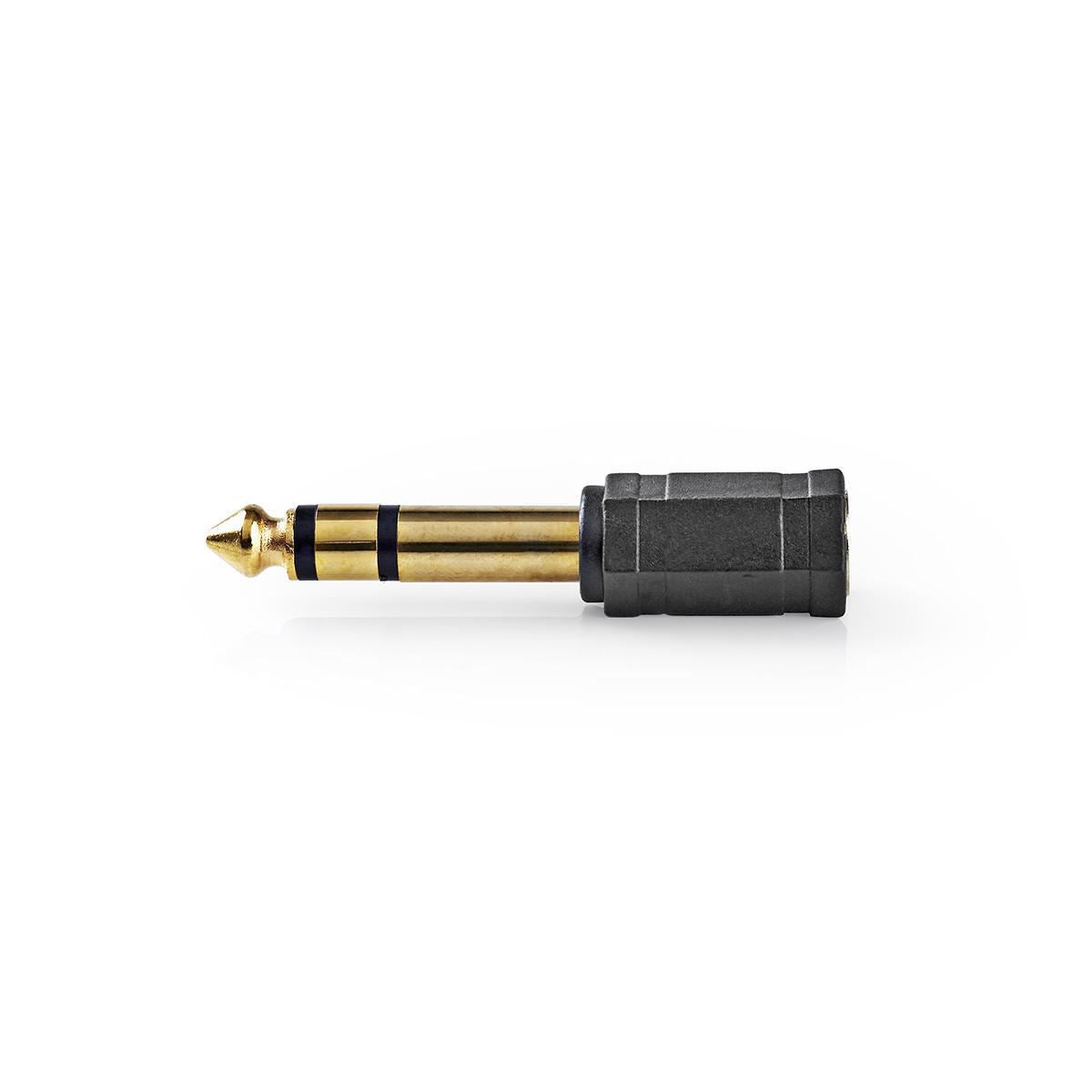 Nedis 10x Stereo Audio Adapter 6.35mm Male to 3.5mm Female Black - CAGP23930BKG