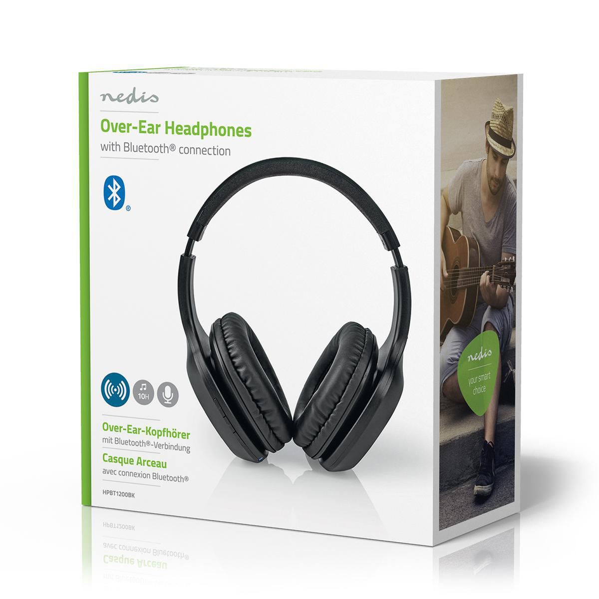Nedis Wireless Headphones Bluetooth® Over-ear Black