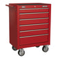 Sealey Rollcab 6 Drawer with Ball-Bearing Slides - Red AP226