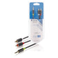 Konig Stereo audio cable 3.5mm male to 2x RCA male 2m grey - CABW22200AT20
