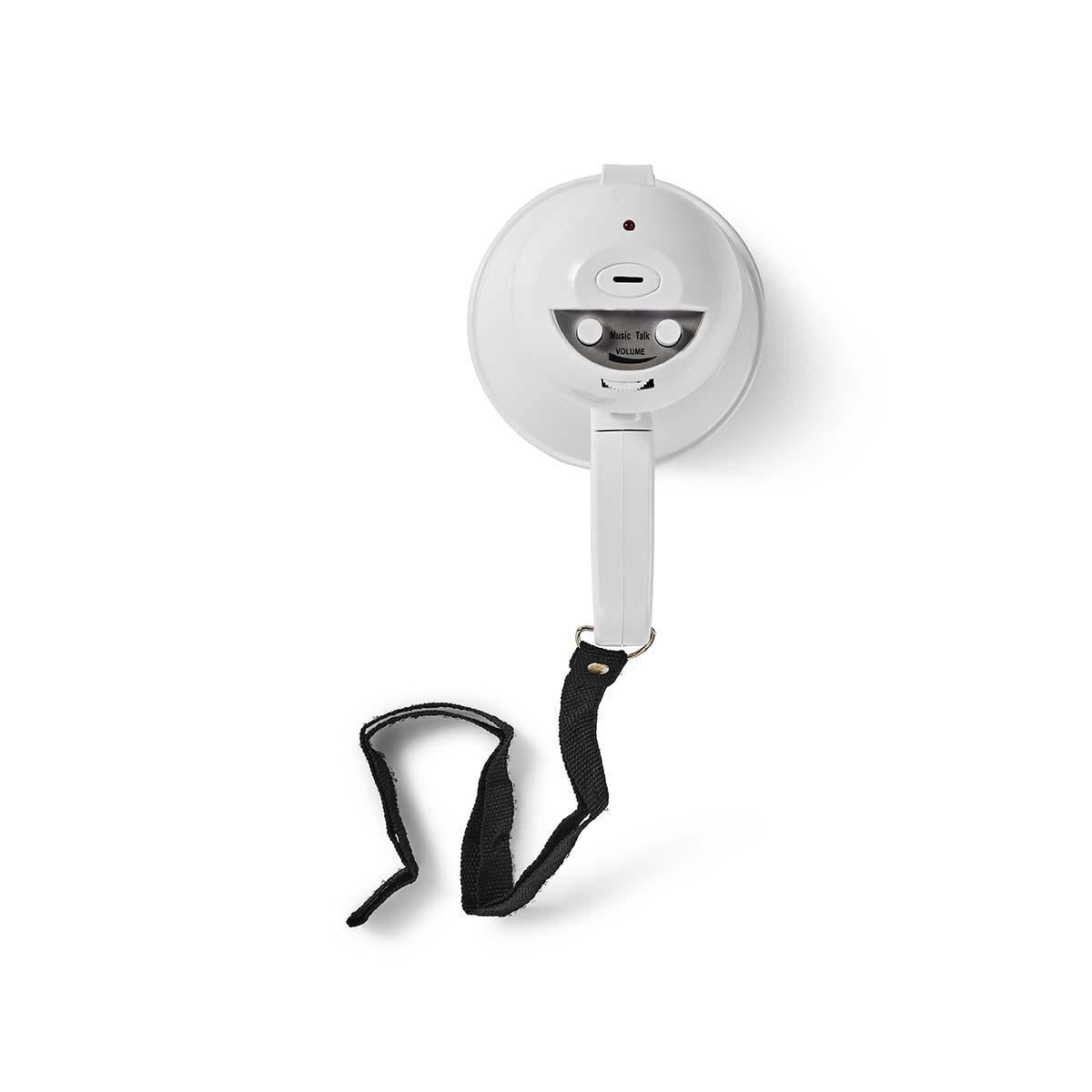 Nedis Megaphone 15W 100m Range Built-in Microphone White MEPH100WT
