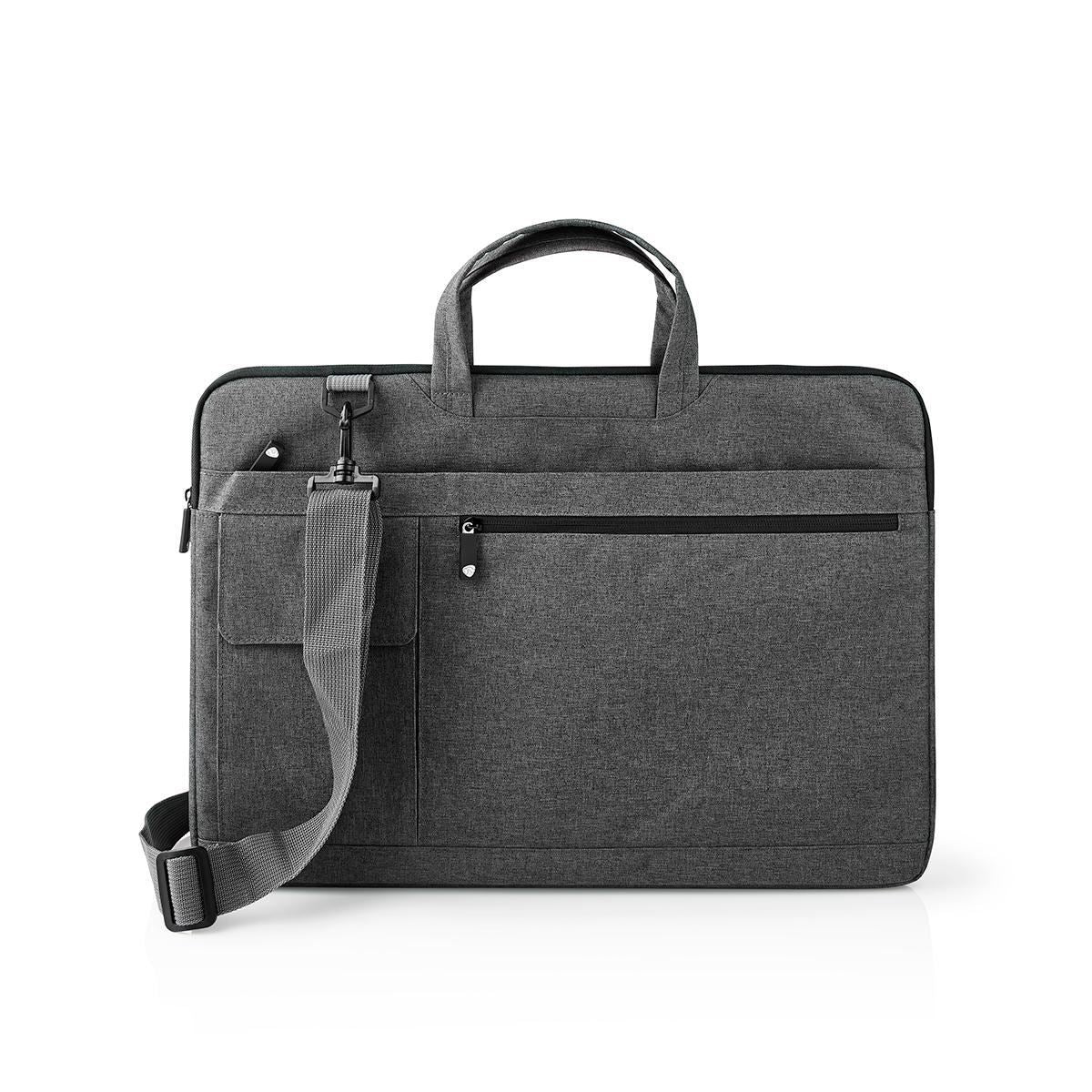 Nedis Notebook Bag Shoulder Strap 8 Storage Pockets 17" to 18" Black - NBBG17150BK
