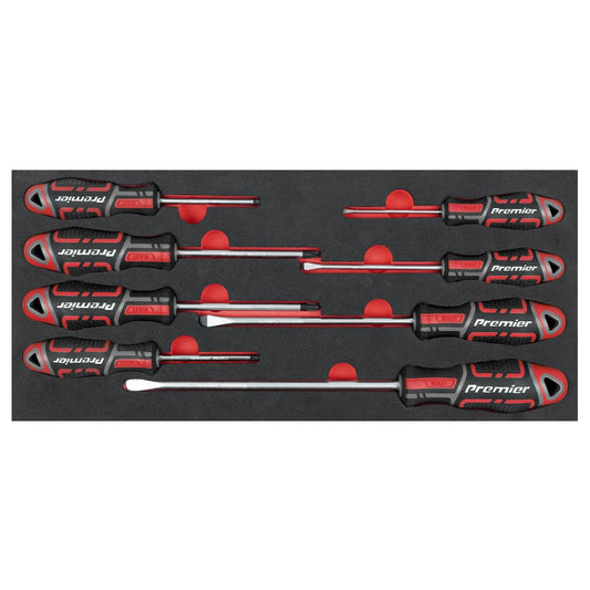 Sealey Premier Screwdriver Set with Tool Tray 8pc TBT53