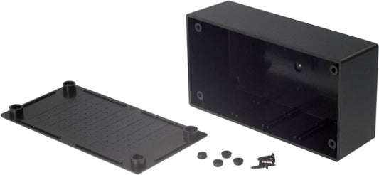 RND Components Plastic enclosure 130 x 68 x 44mm Black ABS  RND 455-00087